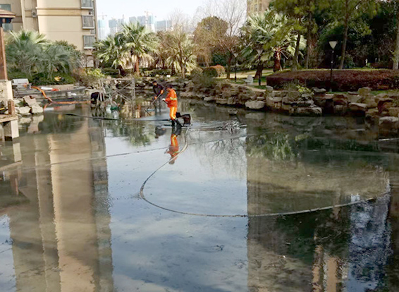 仁化景观池淤泥清理